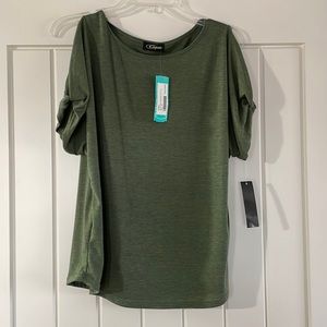 Colette Romey cold shoulder top size medium